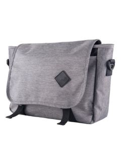 Schultertasche grau