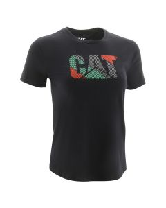Cat® T-Shirt Logo Stripe